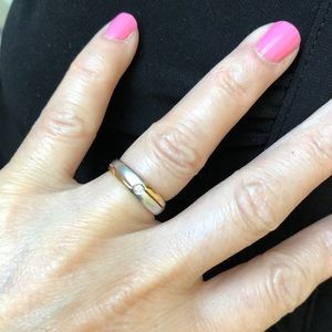 14K Gold Diamond Wedding Engagement Band Size 5